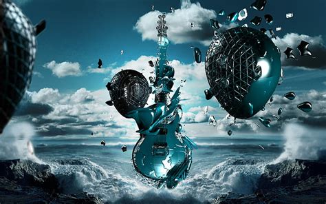 HD wallpaper: 3d, desktop, fantasy, guitar, music | Wallpaper Flare