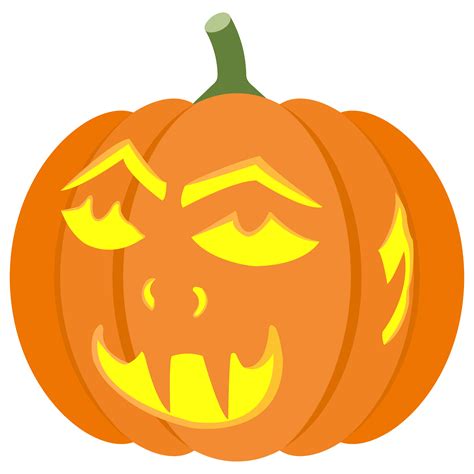 Vampire Face Pumpkin Stencil | Free Printable Papercraft Templates