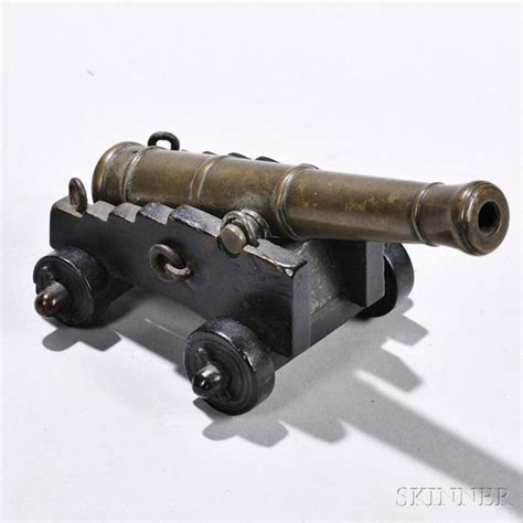 Miniature Brass Cannon on Wood Carriage - Current price: $150 | Cannon, Miniatures, Model ships