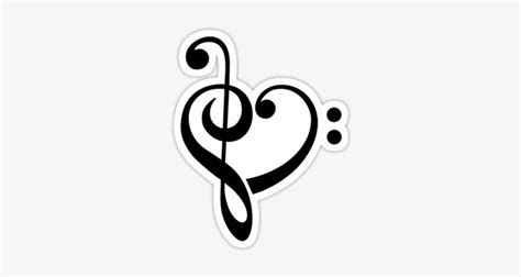 Music Heart, Love, Music, Bass Clef, Treble Clef, Classic, - Treble Clef Bass Clef Heart ...