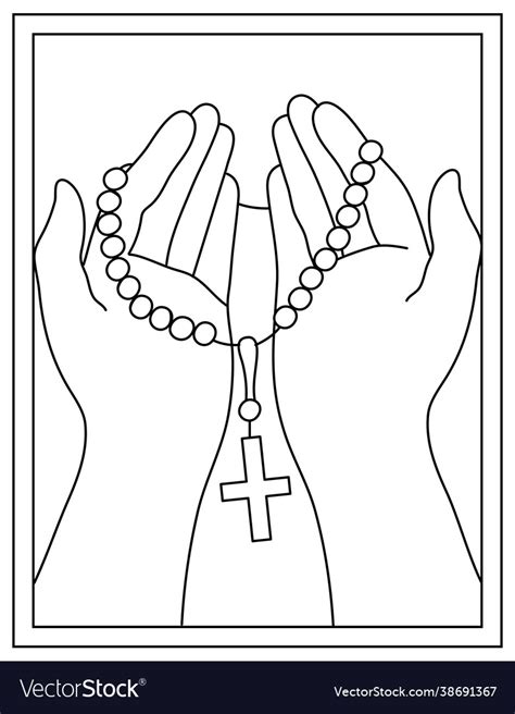 Praying Hands Drawing Royalty Free Vector Image | vlr.eng.br