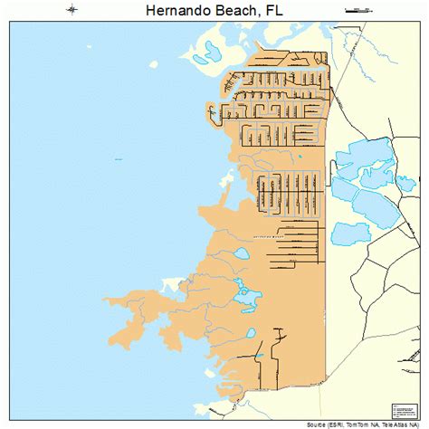 Hernando Beach Florida Street Map 1229437