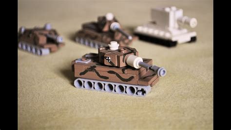 Lego WW2 mini TIGER 1 instructions - YouTube