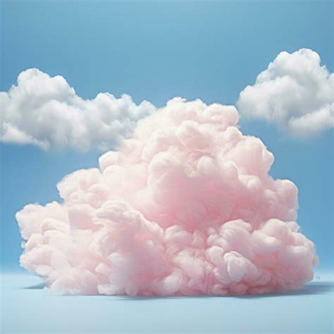 A cotton candy blue background with fluffy clouds 30698964 Stock Photo ...