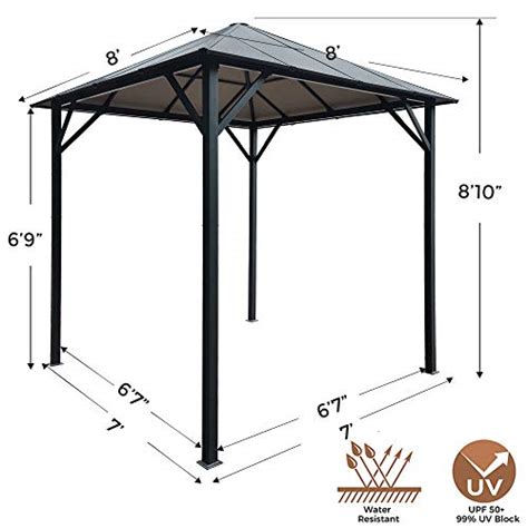 ASTEROUTDOOR Outdoor Aluminum Hardtop Gazebo for Patios, Insulated ...