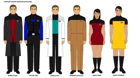 Starfleet Uniforms 2378-2385 (part 4) by DarthRavager86 on DeviantArt