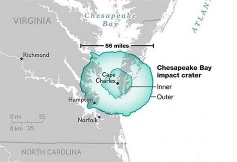 Scientists Drill Into Chesapeake Bay Impact Crater And Find 100M Year ...