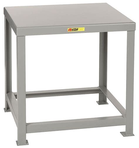 LITTLE GIANT Fixed Height Work Table, Steel, 30 in Depth, 24 in Height ...