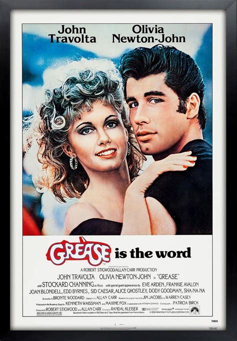 Grease Movie Poster Framed and Ready to Hang. | Etsy Grease 1978, Grease Movie, Movie Tv ...