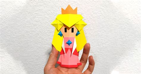 Origami Princess Peach