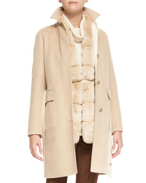 Lyst - Loro Piana Winter Lanford Cashmere Coat in Natural