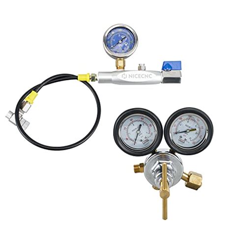 NICECNC Nitrogen Shock Fill Kit with Schrader Valve & 600Psi - Want It All