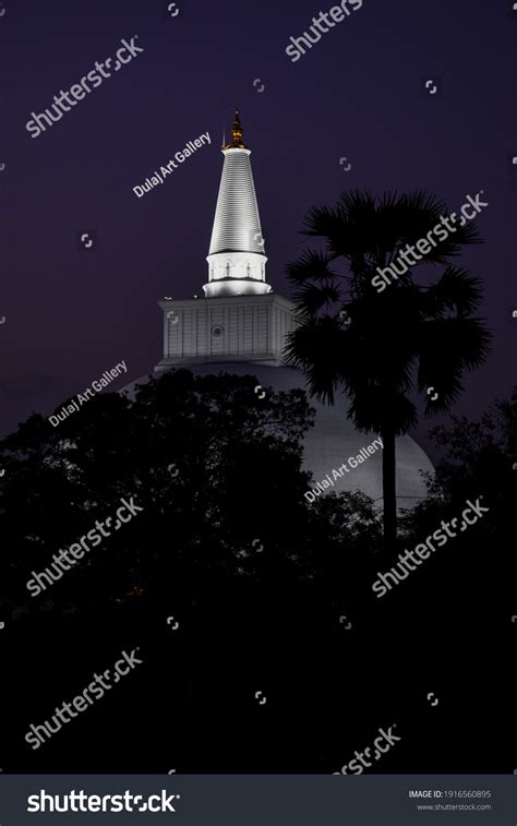 Ruwanwelisaya Anuradhapura Night View Background Sri Stock Photo ...