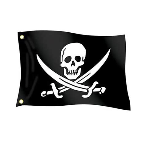 Calico Jack Pirate Mini Flag - Entertainment Earth