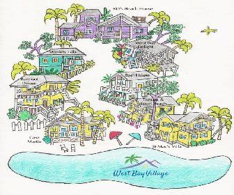 Resort Map | West Bay Village | Roatan, Honduras