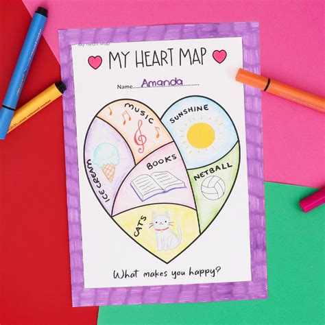 My Heart Map | Paper & Card - CleverPatch | CleverPatch - Art & Craft ...