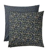 SVÄRDTÅG cushion cover, dark blue/floral pattern, 50x50 cm - IKEA