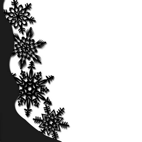 Snowflake Page Border - ClipArt Best