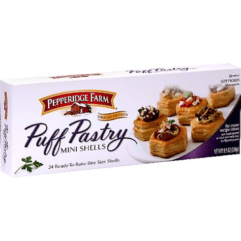 Pepperidge Farm Limited Edition Ready to Bake Bite Size Shells, Puff Pastry Mini Shells | Frozen ...