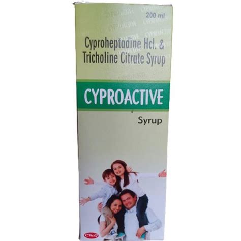 Gray Cyproactive Cyproheptadine Hcl And Tricholine Appetite Stimulant Syrup, 200 Ml at Best ...