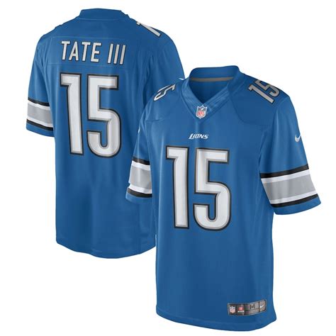 Nike Golden Tate Detroit Lions Light Blue Limited Jersey