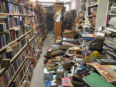 The shelves of a local used book store : r/bookshelf