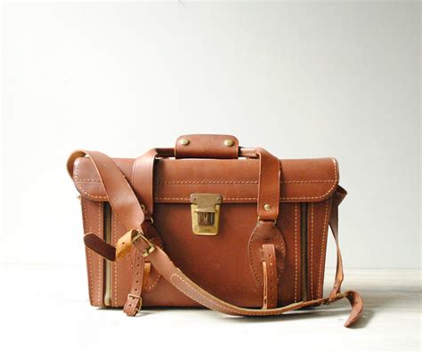 Vintage Camera Bag, Leather Camera Bag, Vintage Leather Camera Bag ...