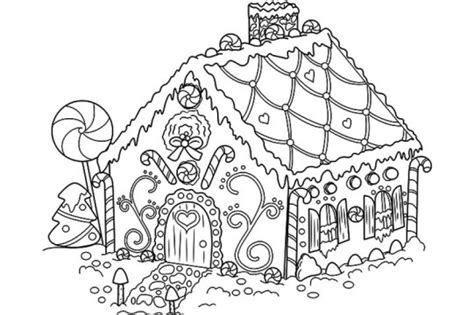 20+ Free Printable Gingerbread House Coloring Pages - EverFreeColoring.com