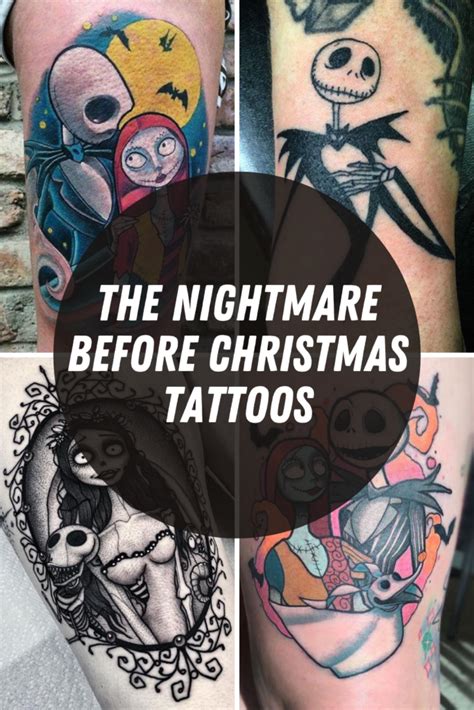 The Nightmare Before Christmas Tattoos 47 Character Ideas - Tattoo Glee