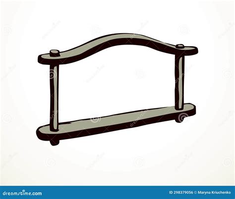 Vector Drawing. Old Wooden Yoke Stock Illustration - Illustration of graphic, ancient: 298379056