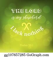 4 Bible Verse From Psalm On Bokeh Background Clip Art | Royalty Free ...