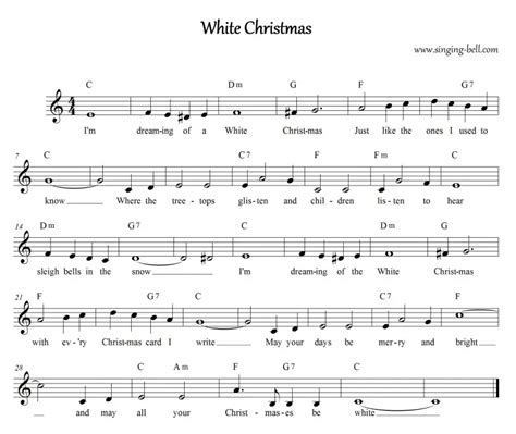 White Christmas | Free Christmas Carols