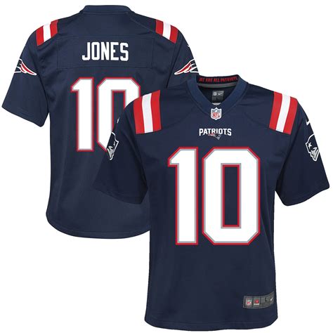 Youth Nike Mac Jones Navy New England Patriots 2021 NFL Draft First Round Pick Game Jersey