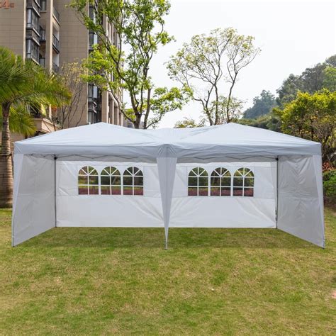 Zimtown 10' x 20' Outdoor EZ POP UP Party Tent Patio Wedding Canopy Gazebo Pavilion Car Tent W ...