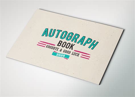 Modern Retro Autograph Book For Your School - School Products