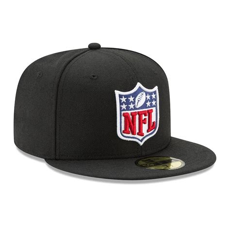 New Era 59Fifty NFL League Logo Fitted Hat Black - Billion Creation