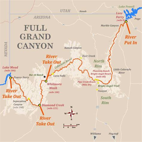 Grand Canyon Park Map