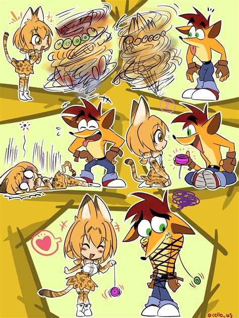 Serval Meets Crash Bandicoot | Crossover | Know Your Meme