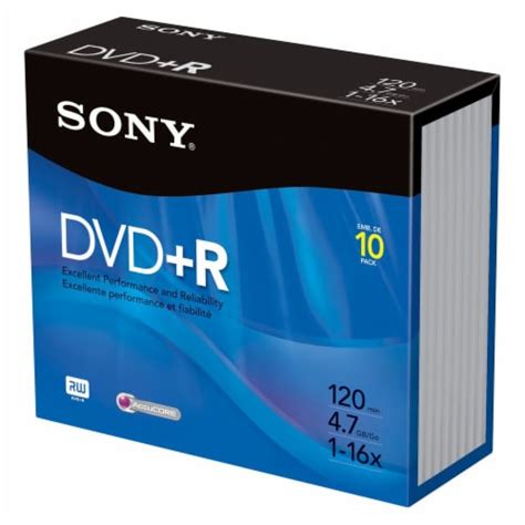 Sony 4.7GB DVD+R Recordable DVDs, 10 pk - Kroger