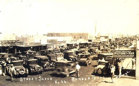 Downtown Borger, Texas Vintage Images.