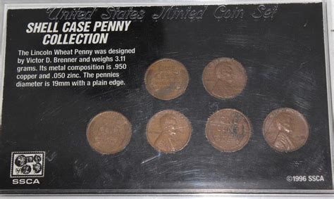 Shell Case Penny Collection - Lincoln Wheat Cents 1944-1946 | Property Room