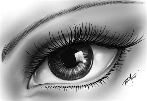 Realistic Eye Drawing By Ram - Full Image