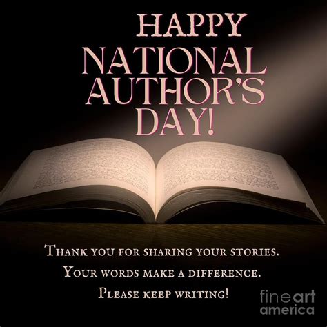 National Authors Day Photograph by Kurt BROWN - Fine Art America