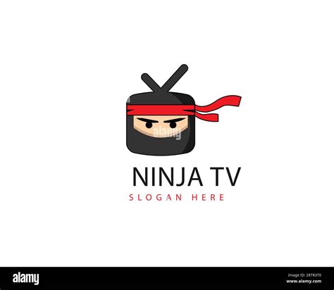 ninja Japanese TV logo vector icon illustration design template - vector Stock Vector Image ...