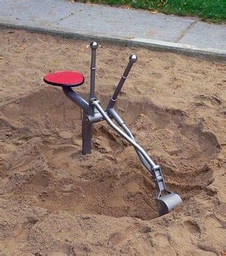 The elusive and often occupied playground digger : r/nostalgia