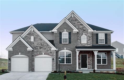 Buchanan at Eastbourne at Lakemont | Erlanger, KY | Brick exterior house, Grey brick houses ...