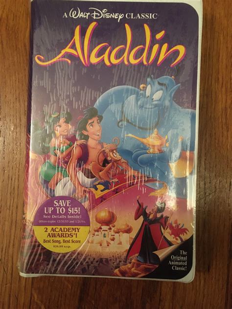 Vintage Walt Disney VHS Aladdin #1662 Unopened | eBay