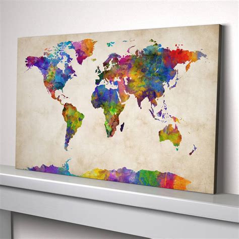 World Map Painting Art Print By artPause