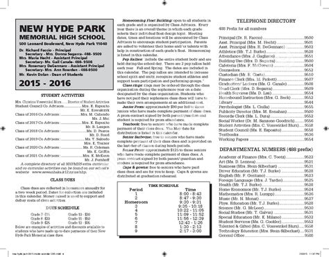 New Hyde Park Memorial High School Calendars – New Hyde Park, NY