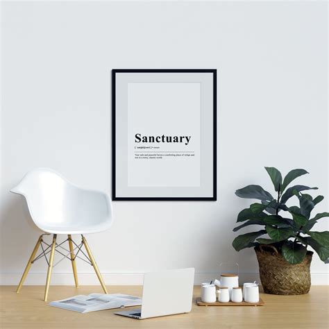 Sanctuary Definition Print | Printers Mews